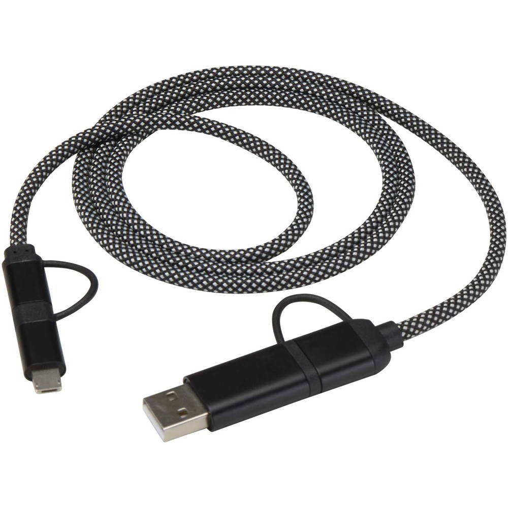 SMART 65 W, 100 cm, RCS-zertifiziertes magnetisches 5-in-1-Ladekabel