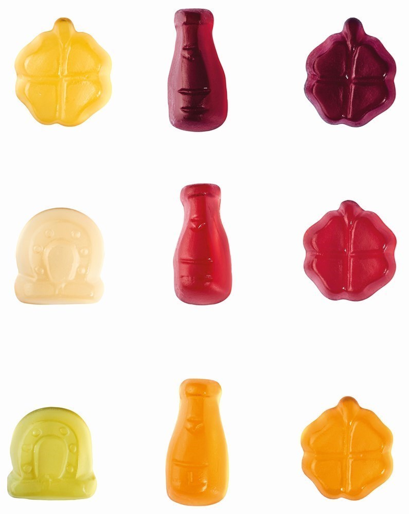 Fruchtgummi-Standardformen 10 g, Silvester