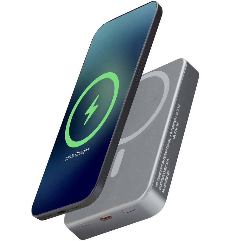 Avis 10.000 mAh RCS Powerbank aus recyceltem Aluminium mit Magnetfunktion 