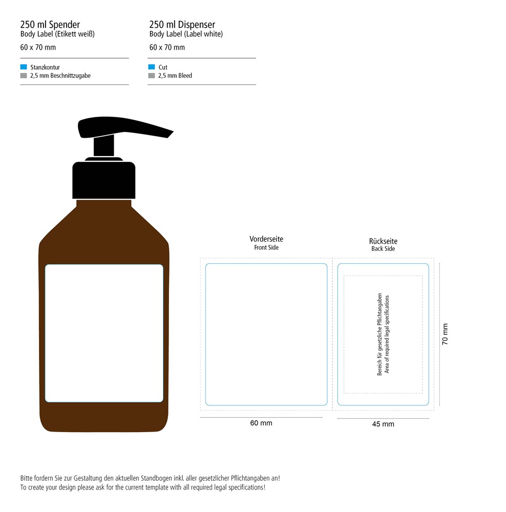 Handwaschpaste, 250 ml, Body Label (R-PET)