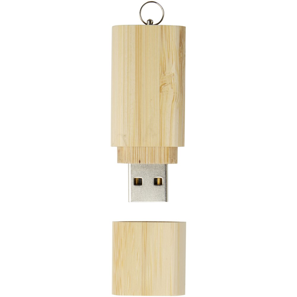 USB-Stick 2.0 aus Bambus mit Schlüsselanhänger