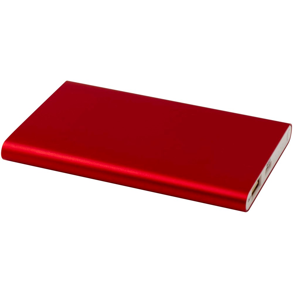 Pep 4000 mAh Type-C Powerbank aus recyceltem Aluminium  - rot