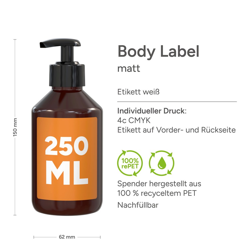 Handwaschpaste, 250 ml, Body Label (R-PET)