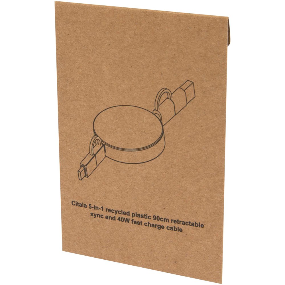 Citala 90 cm 5-in-1 Kabel aus recyceltem Kunststoff für Datenübertragung und 40W Schnellladung